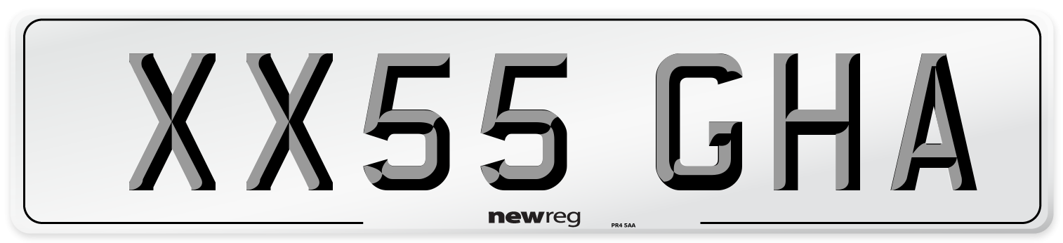 XX55 GHA Number Plate from New Reg